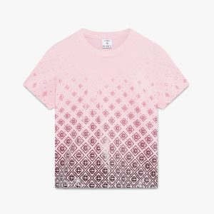 Aubergine Gradient Monogram Short Sleeve T-Shirt