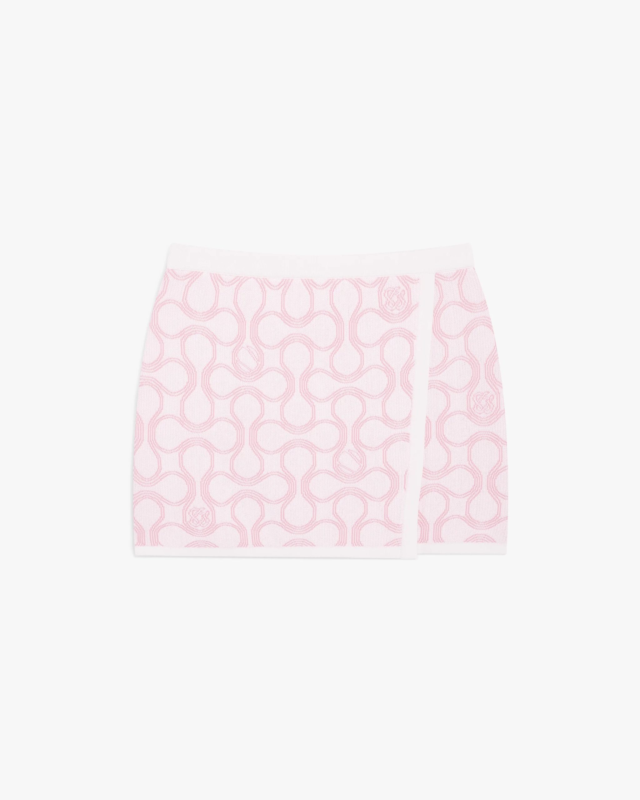 Optic Drop Wrap Mini Skirt