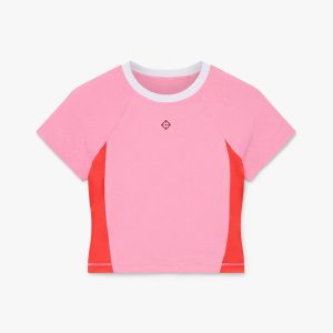 Pink Monogram Short Sleeve Rash Top