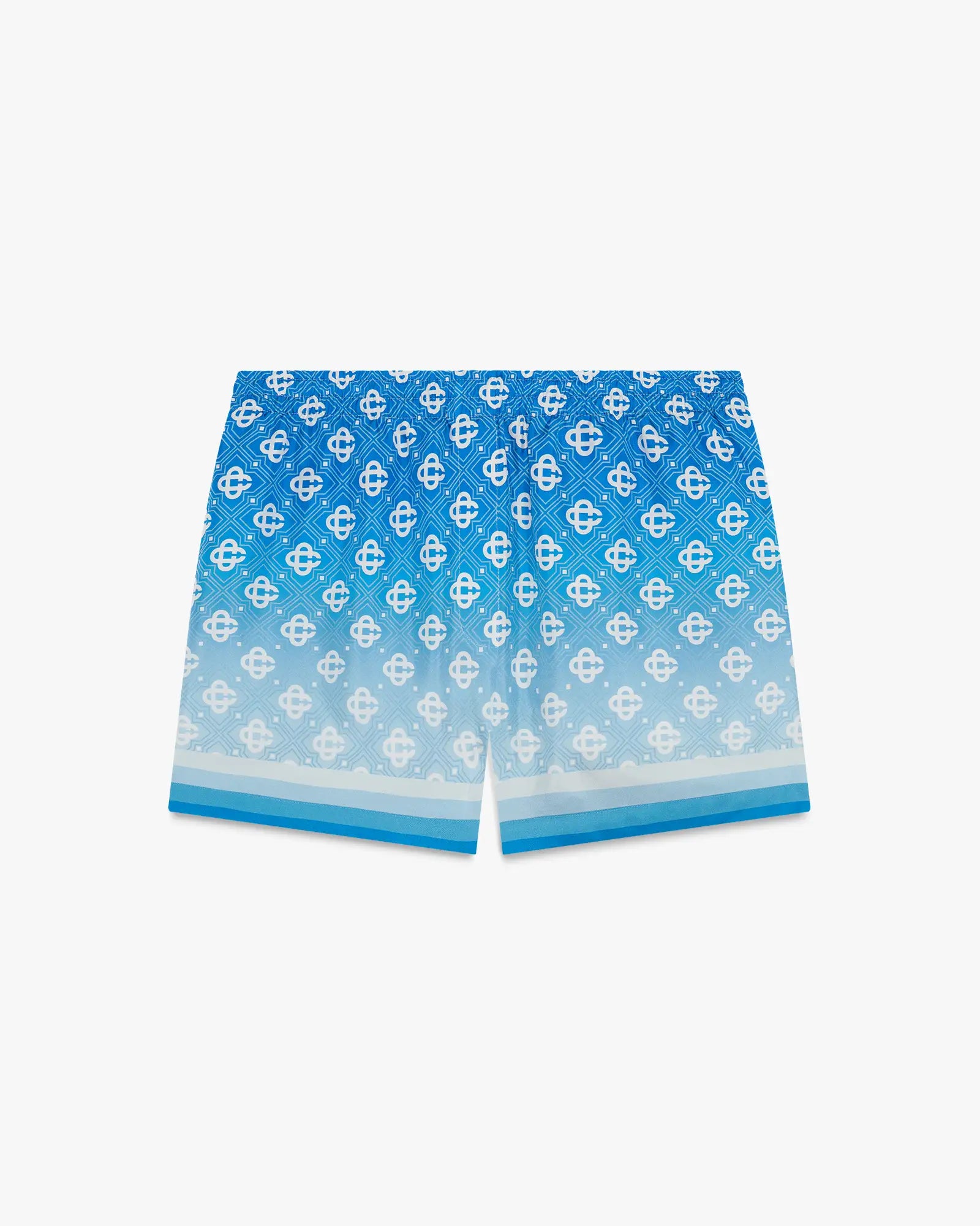 Blue Gradient Silk Shorts