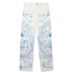 Plat A Dessert Printed Straight Leg Jeans