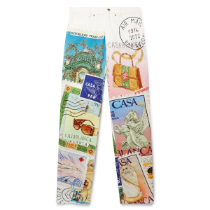 Souvenirs De Vacances Printed Straight Leg Jeans