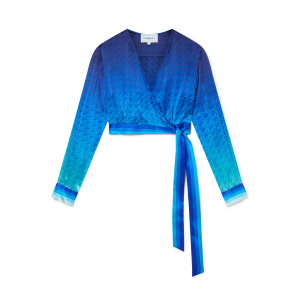 The Night View Wrap Blouse