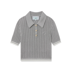 Silver Short Sleeve Polo Shirt