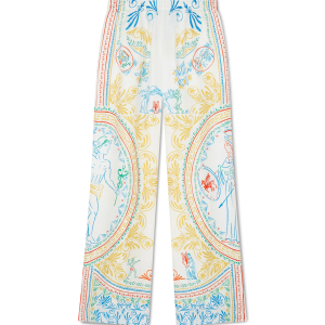 Crayon Vase Silk Trousers