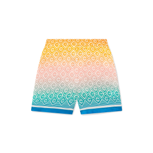 Gradient Monogram Silk Tailored Shorts