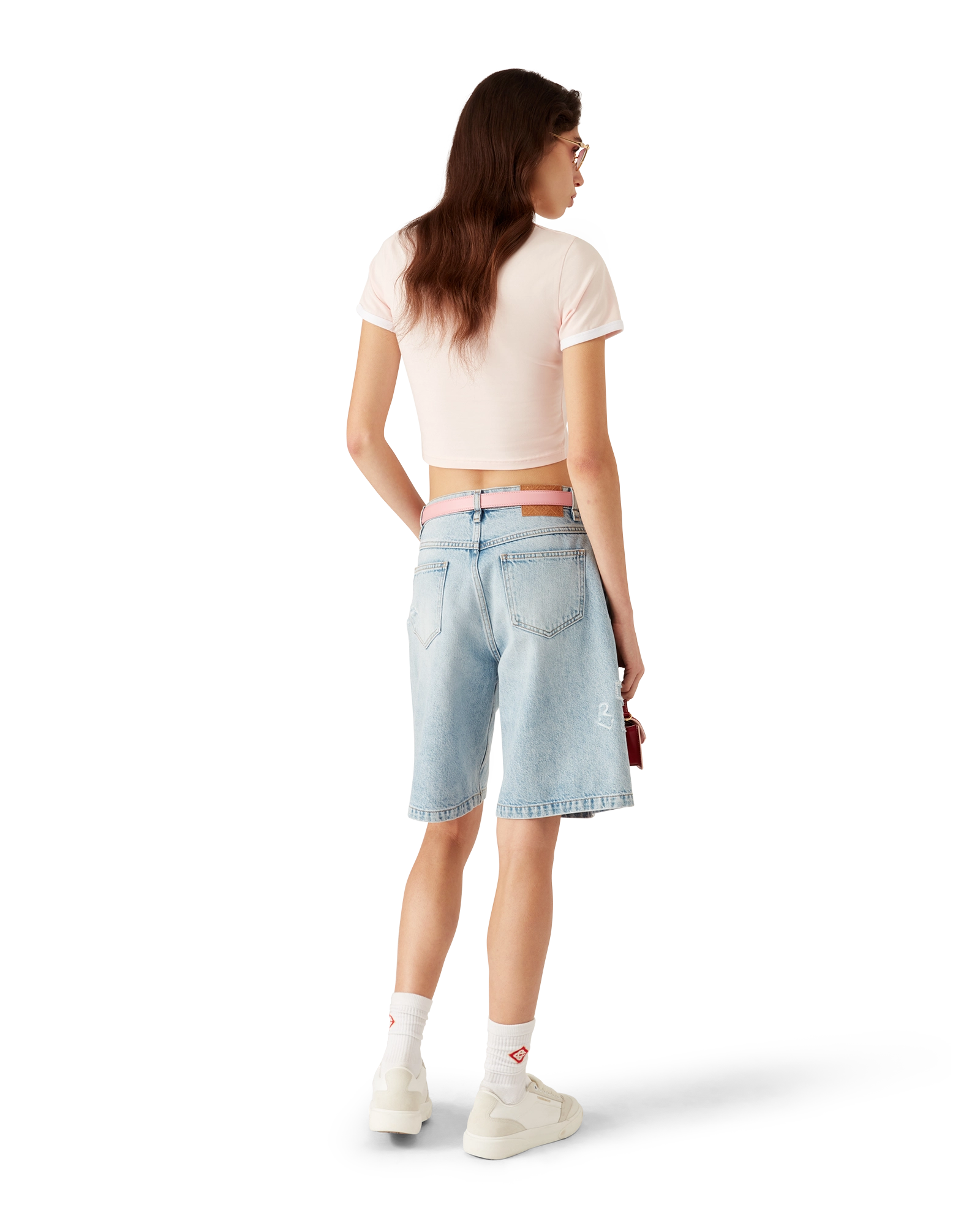 Mushroom Emblem Cropped Short Sleeve T-Shirt - Image 3