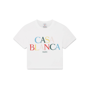 Stacked Logo Cropped Short Sleeve T-Shirt