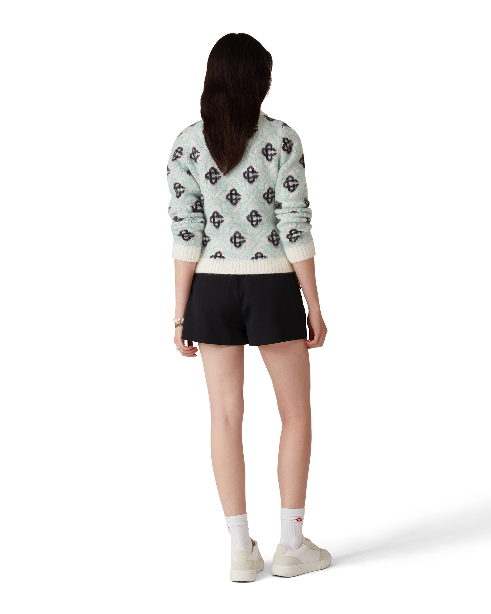 Mohair Monogram Zip Jumper - Image 3