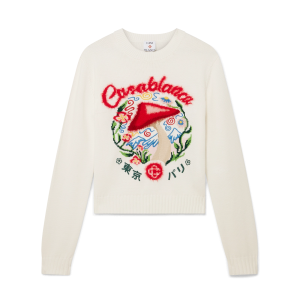 Cotton Embroidered Mushroom Jumper