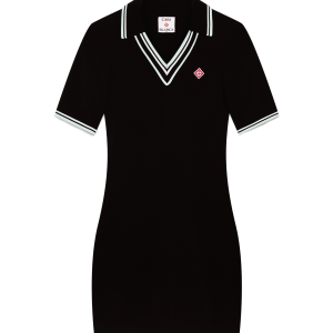 Viscose V Neck Polo Dress
