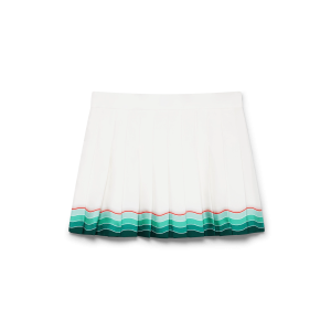 Tennis Pleated Silk Pleated Mini Skirt