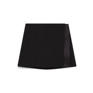 Wool Tailoring Wrap Skirt