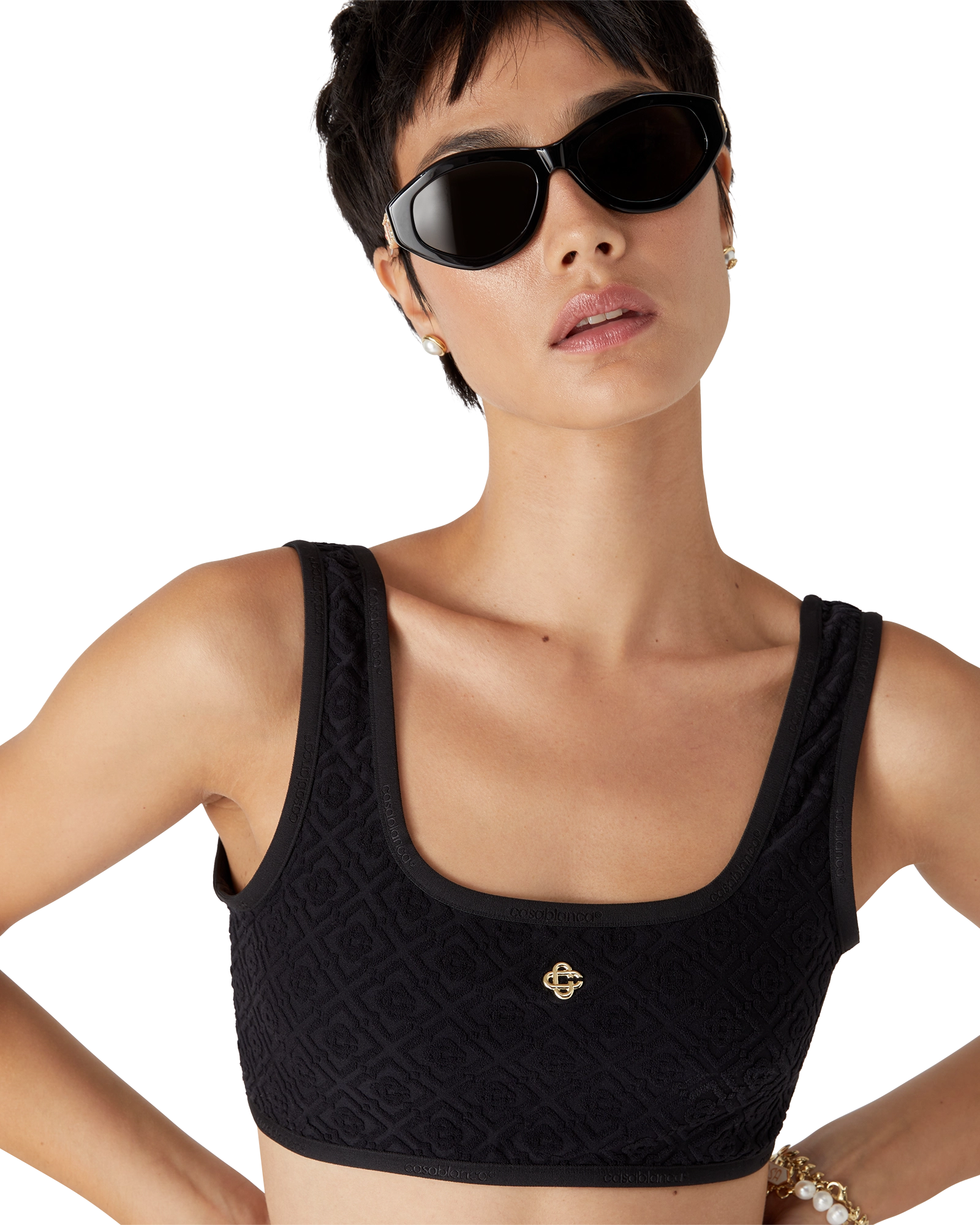 Monogram Jacquard Bikini Top - Image 5