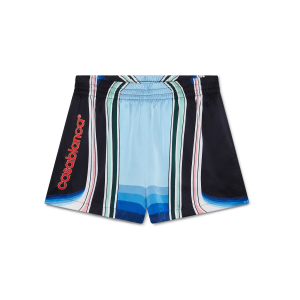Gradient Mountain Silk Shorts