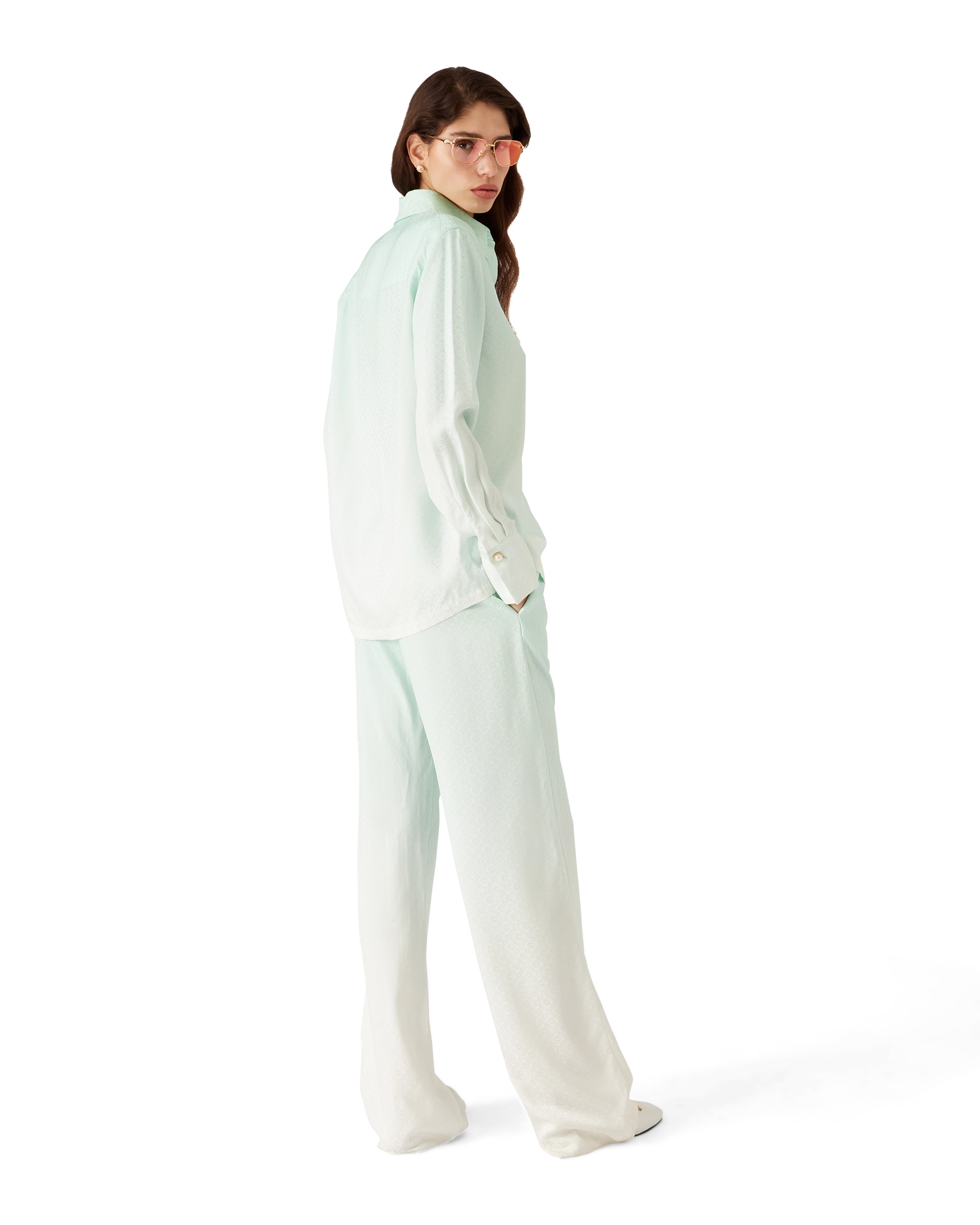 Gradient Monogram Jacquard Trousers - Image 3