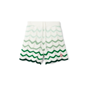 Wavy Gradient Crochet Shorts