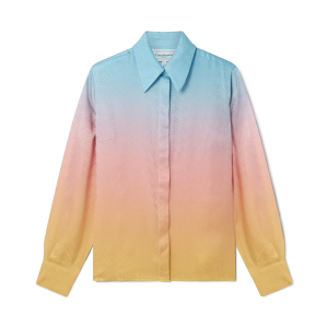 Ping Pong Gradient Silk Long Sleeve Shirt