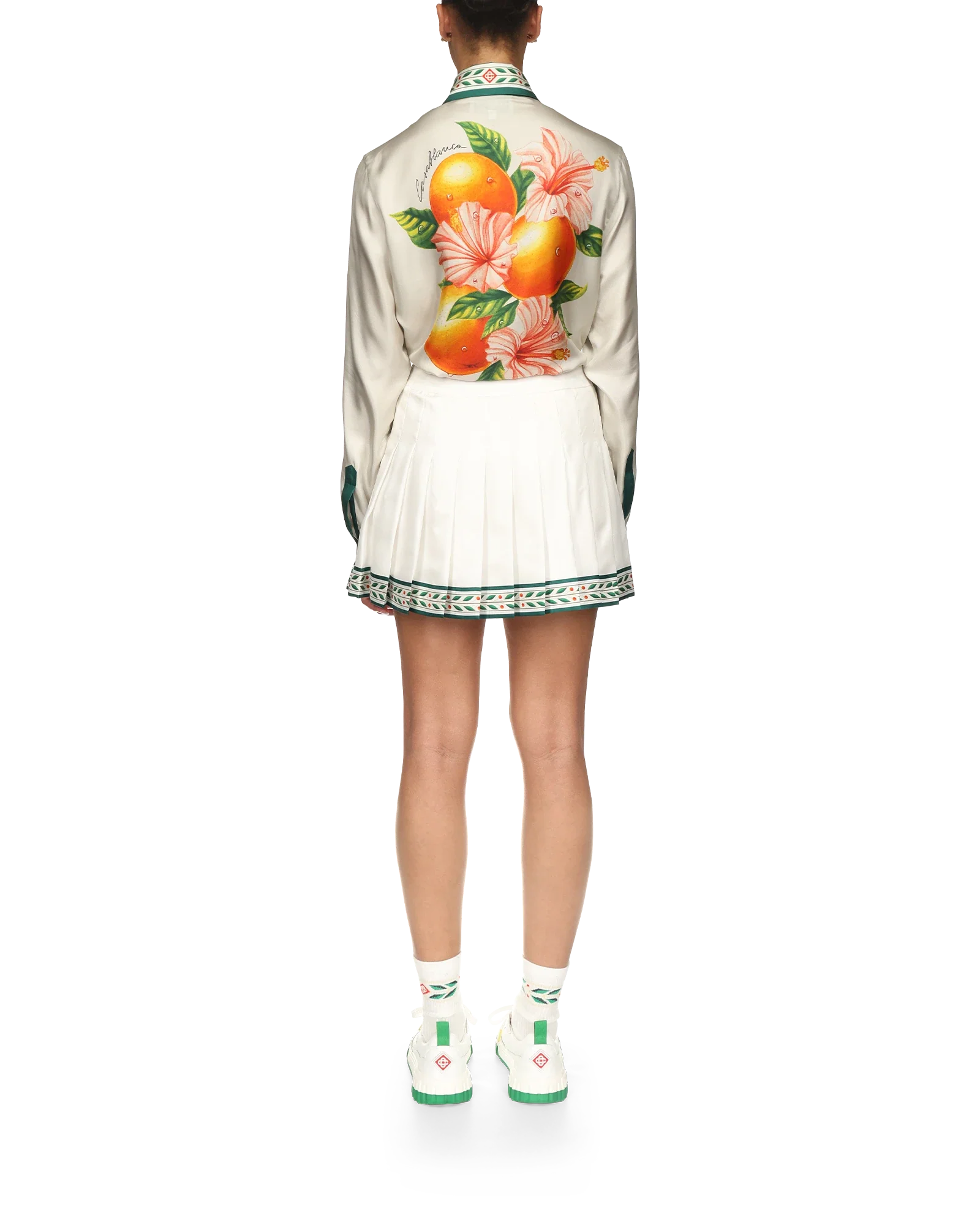 Laurel Silk Tennis Mini Skirt - Image 4