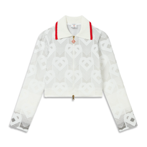 Gradient Heart Monogram Towelling Jacket