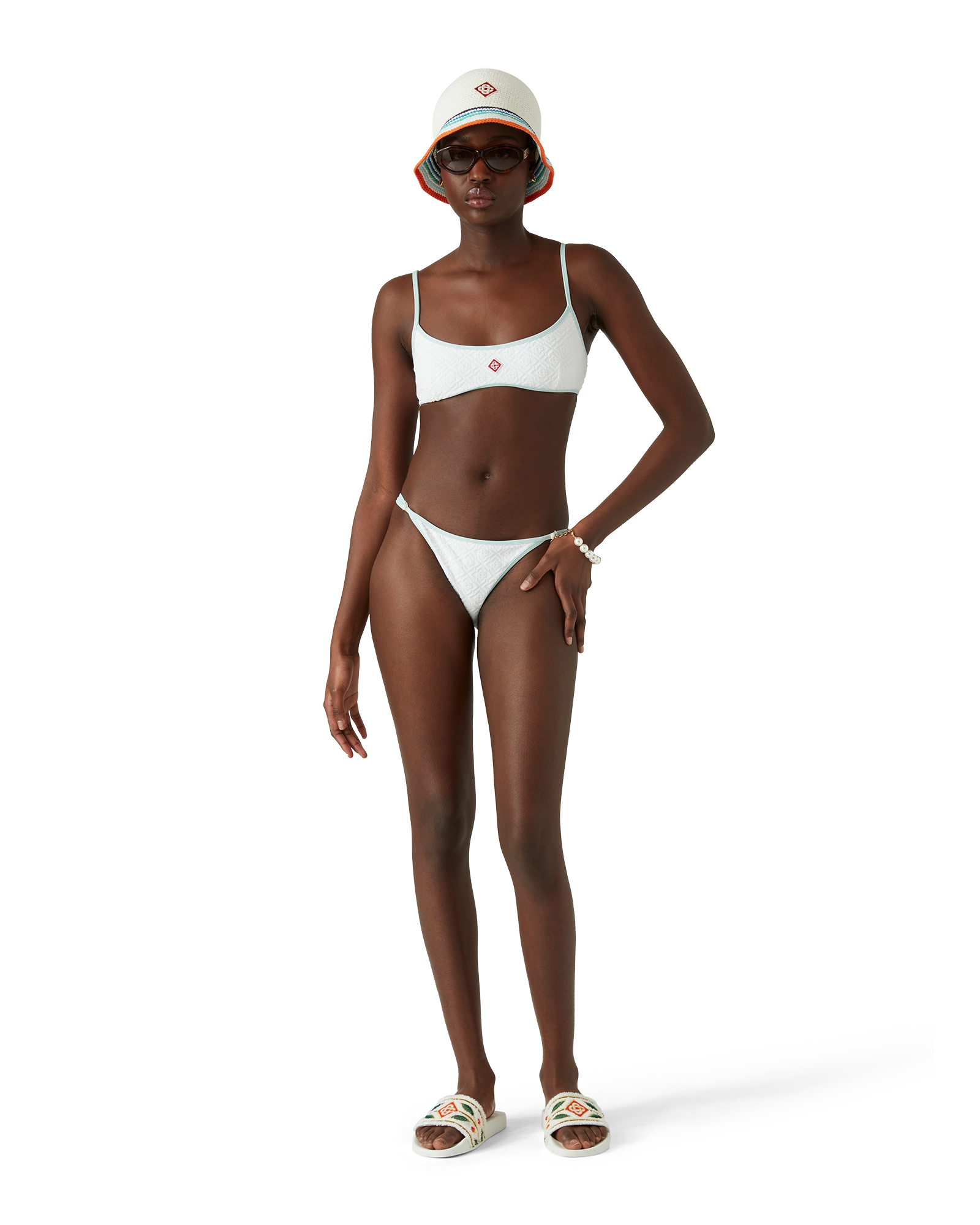 Jacquard Monogram Bikini Bottoms - Image 2