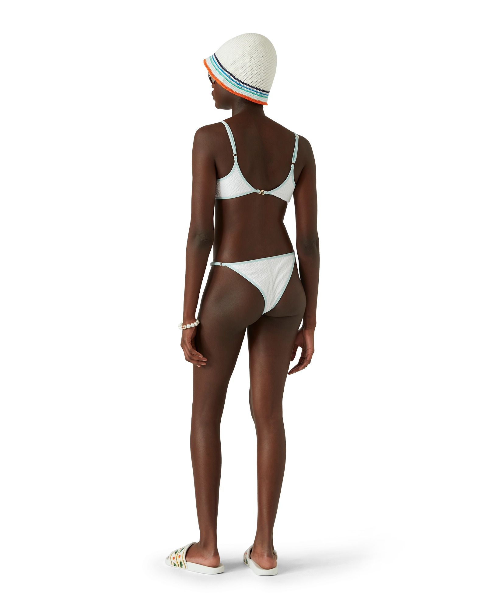Jacquard Monogram Bikini Bottoms - Image 3