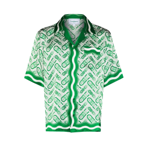 Ping Pong Monogram Silk Shirt
