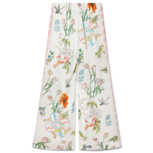 Ping Pong Fleurie Jour Silk Trousers