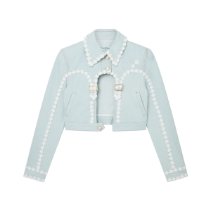 Cut Out Arch Denim Jacket