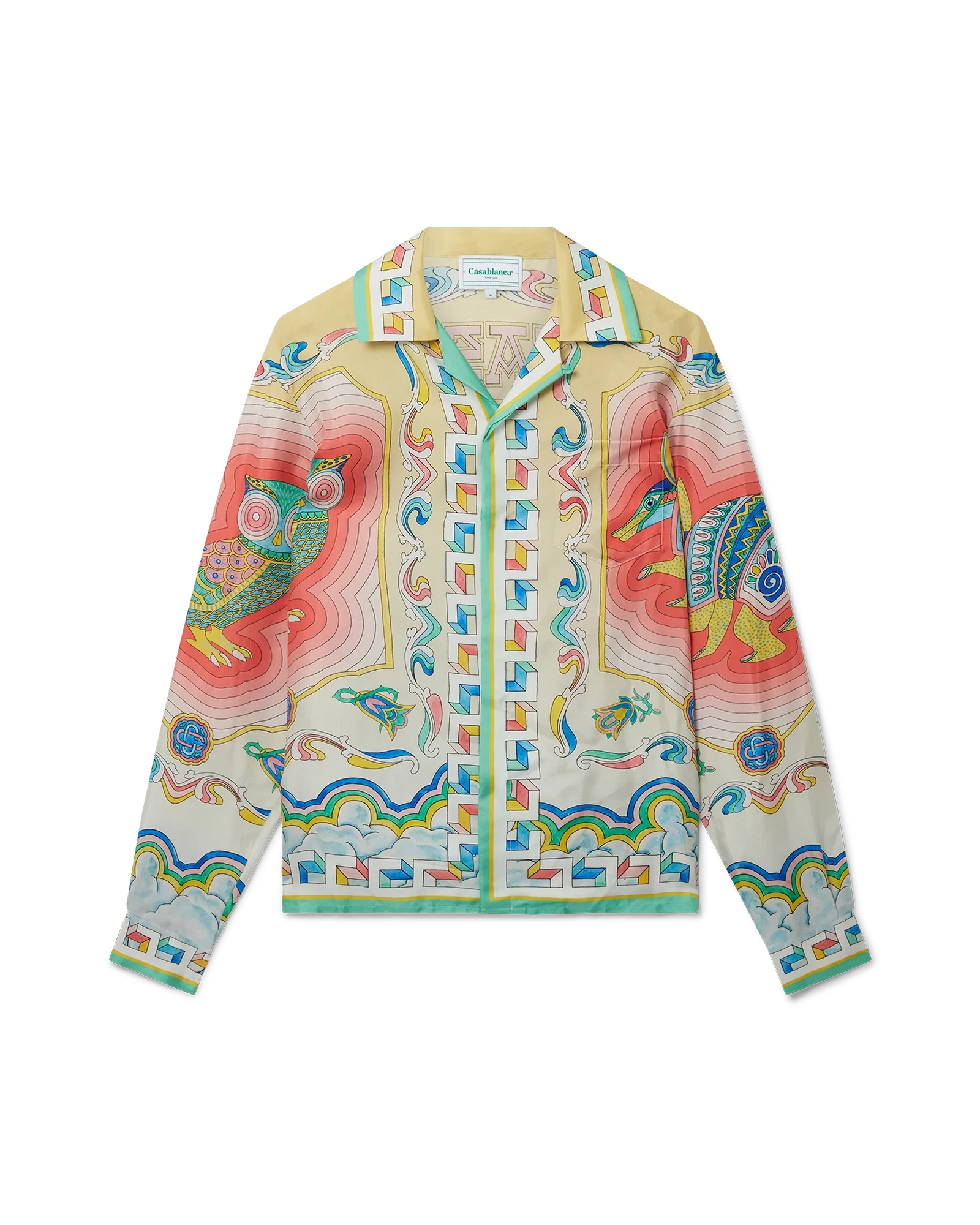 Souvenir Long Sleeve Silk Shirt - Image 2