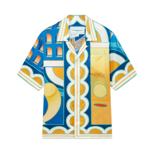 Paysage Short Sleeve Silk Shirt