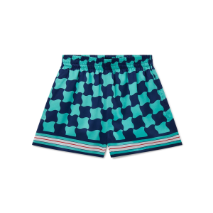 Pool Tile Silk Shorts