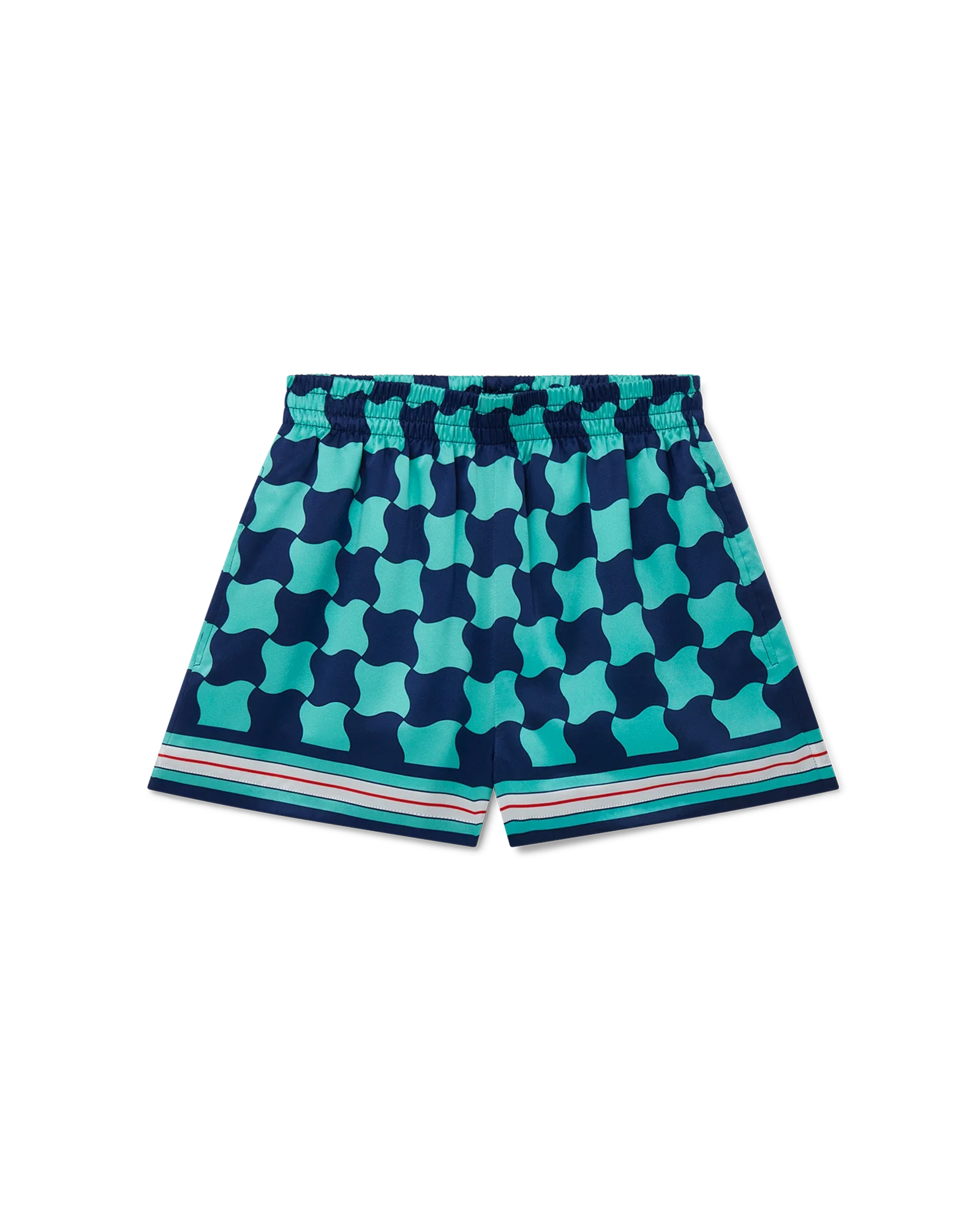Pool Tile Silk Shorts