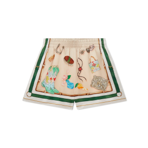 L'Ecurie Blanche Silk Shorts