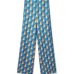 L'Arche De Nuit Silk Wide Leg Trousers