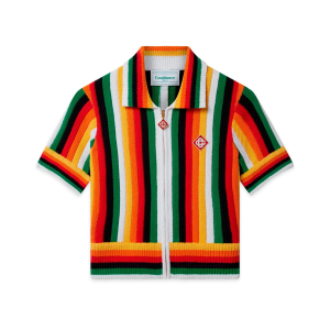 Striped Towelling Top