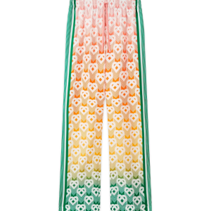 Gradient Heart Monogram Wide Leg Trousers