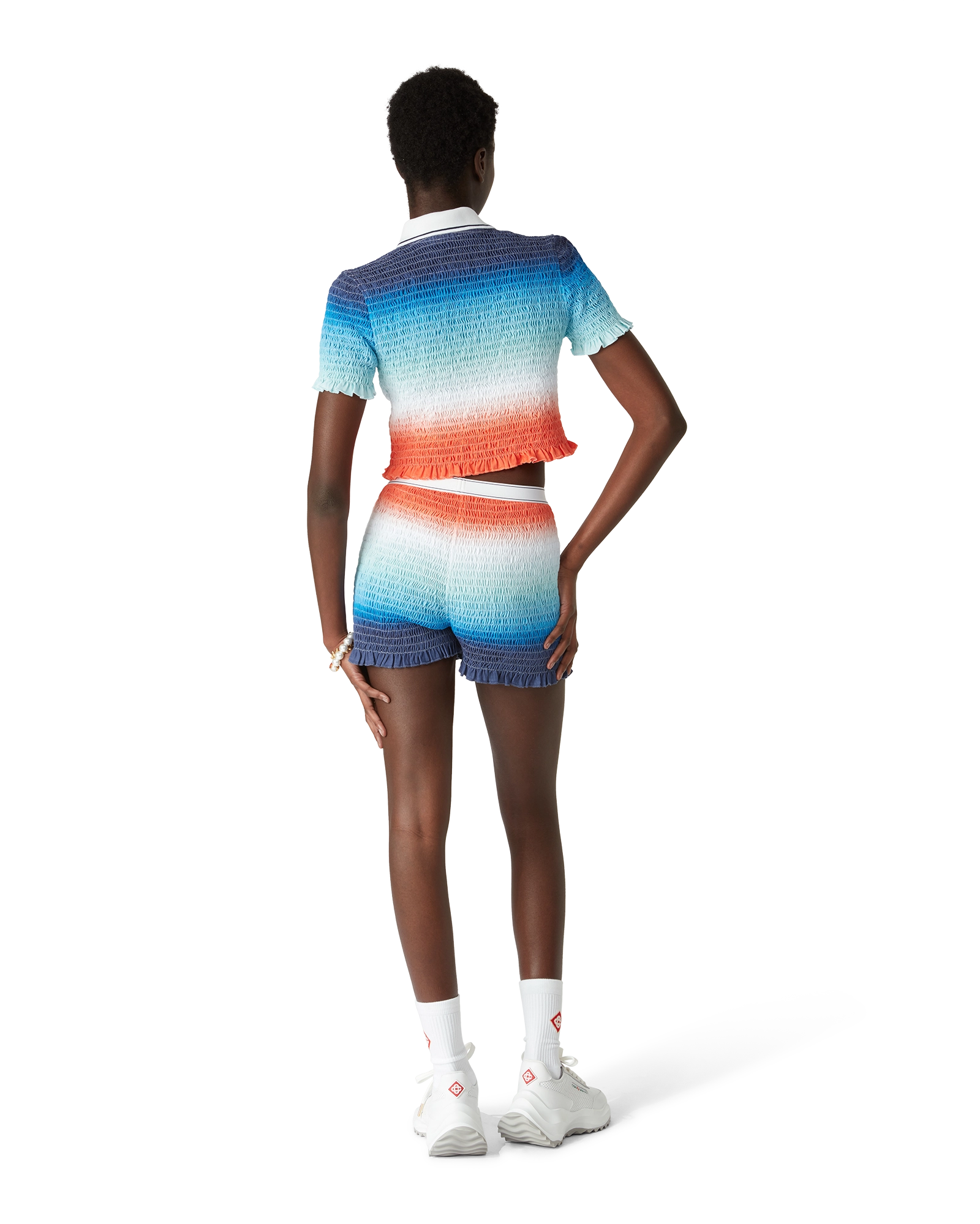 Gradient Shirred Shorts - Image 3