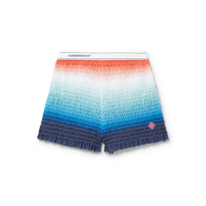 Gradient Shirred Shorts