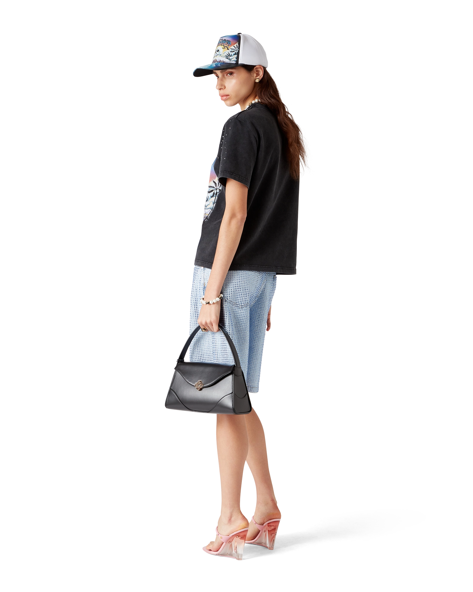 La Prémonition Crystal Embellished Short Sleeve T-Shirt - Image 3