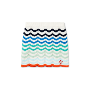 Gradient Wave Crochet Skirt