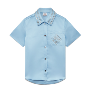 Satin Short Sleeve Shirt
