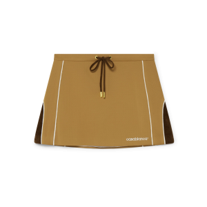 Chenille Panelled Mini Skirt