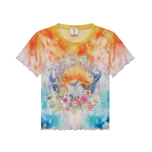 Surf Trip Tie Dye Mesh Short Sleeve T-Shirt