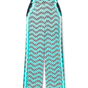 Monogram Wave Silk Trousers