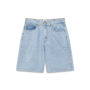 Crystal Embellished Denim Shorts