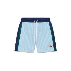 Pinstripe Laurel Track Shorts