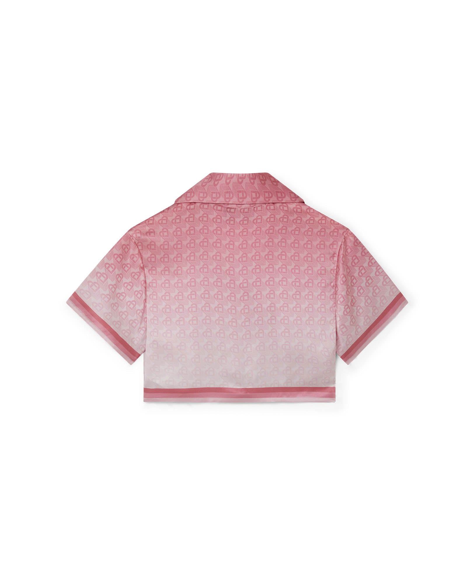 Morning City View Cropped Silk Shirt - Image 5