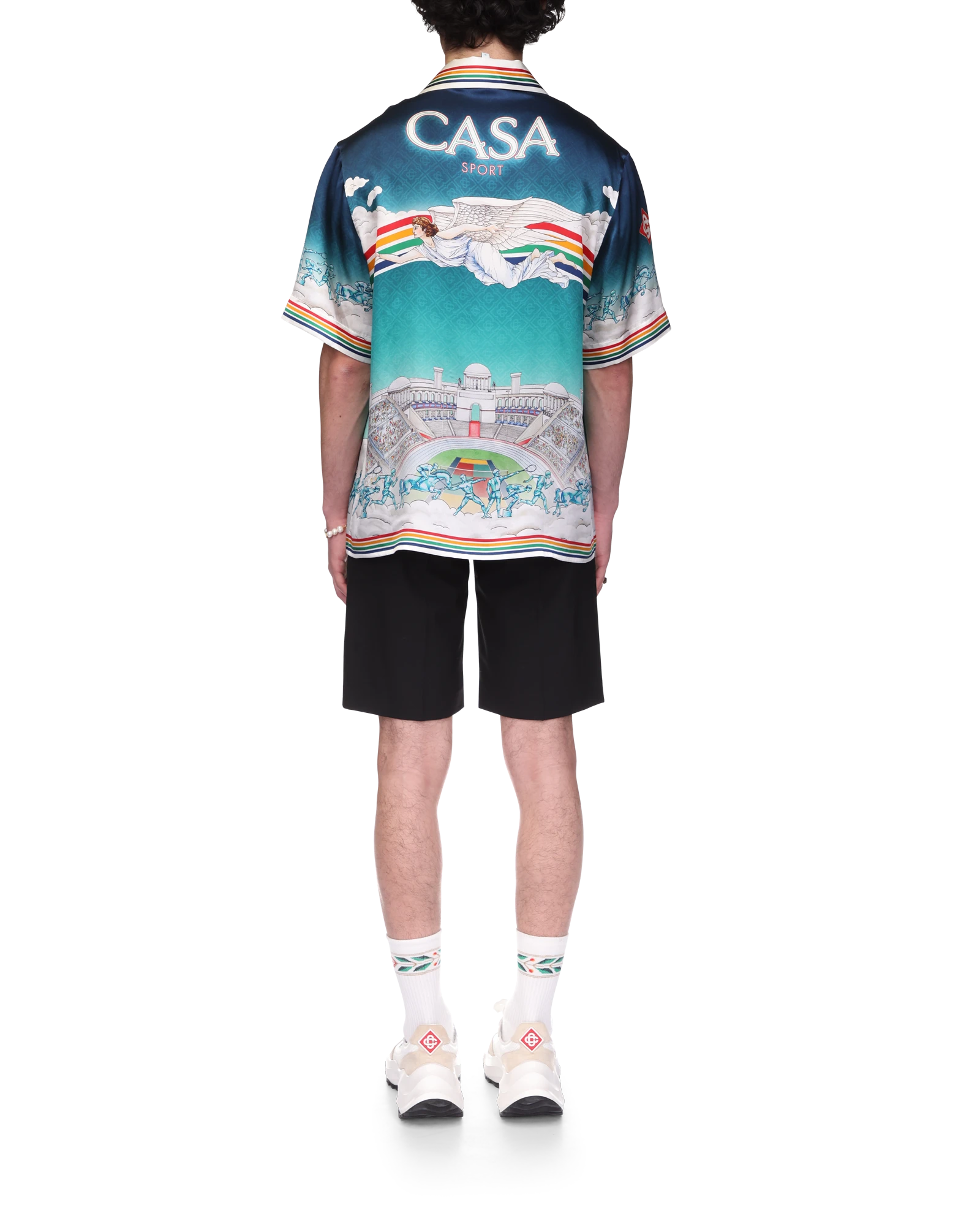La D??esse Du Stade Short Sleeve Silk Shirt - Image 2